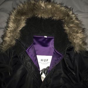 SUPER RARE HUF FUR JACKET MEDIUM